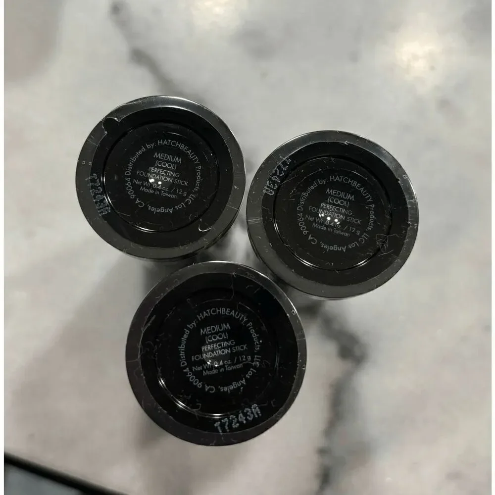 Kristofer Buckle Perfecting Foundation Stick in Medium Cool Lot of 3
